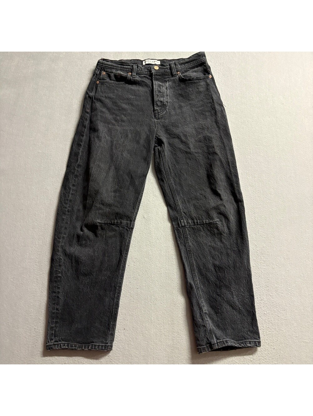 Scotch and Soda The Current Actuel Jeans Womens 6/28 Black High Rise Straight